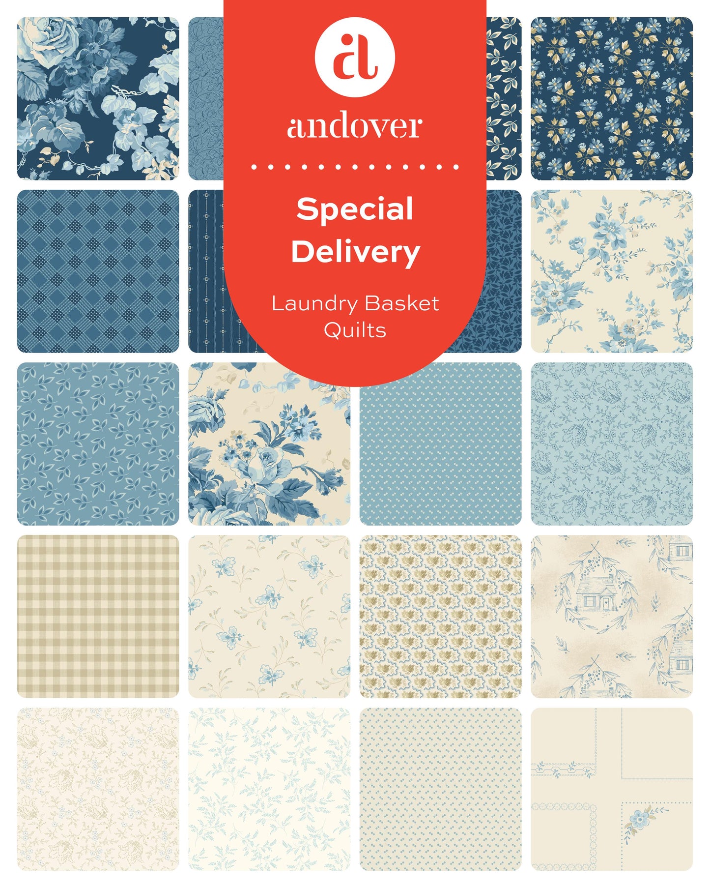 Special Delivery by Laundry Basket Quilts - Quilt Garden Tulip Sky