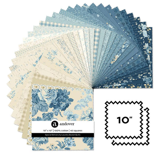 Special Delivery by Laundry Basket Quilts - 10 Inch Squares